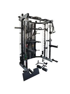 G12™ All-In-One Trainer - Double Pulley (2 x 90.5 kg), Multipower, Power Rack et Leg Press